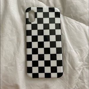 checkered iphone x/xs case